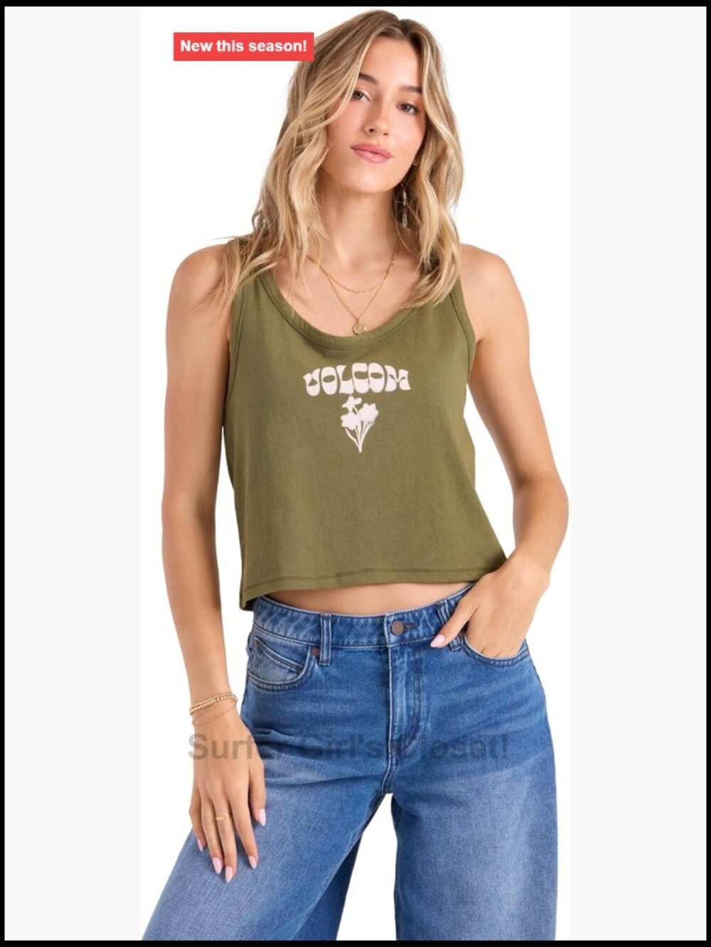 Women's Cropped Tank Top - 100% Cotton Relaxed Fit Scoop Neck Casual